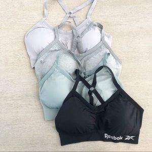 NWOT Reebok Racerback Sports Bras lot of 4 XL